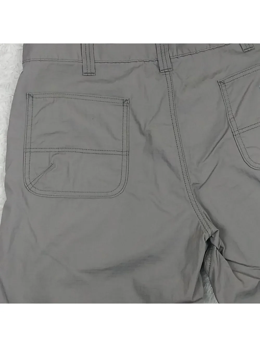Carhartt Force Relaxed Fit Men's Gray Mid Rise Button Zipper Cargo Short